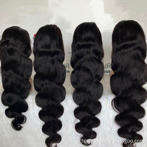 longest 40 inch raw 13x6 body wave transparent hd 360 lace frontal brazilian preplucked body short full lace human hair wigs